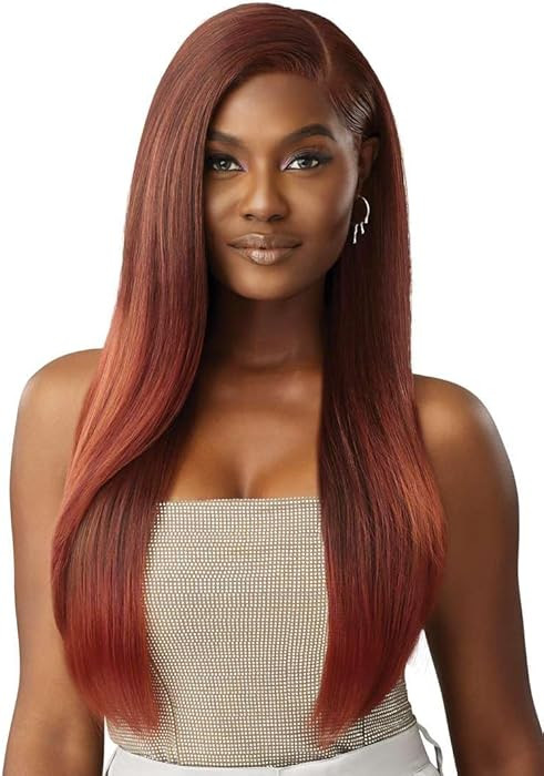 Outre Lace Front Wig - Melted Hairline - Swirlista - Swirl 101 (SPICED COGNAC) | Amazon (US)