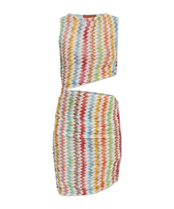Missoni Cutout Patterned Mini Dress | Senser US