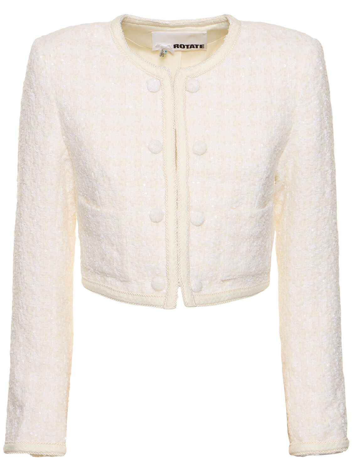 Mie Cropped Bouclé Jacket | Luisaviaroma