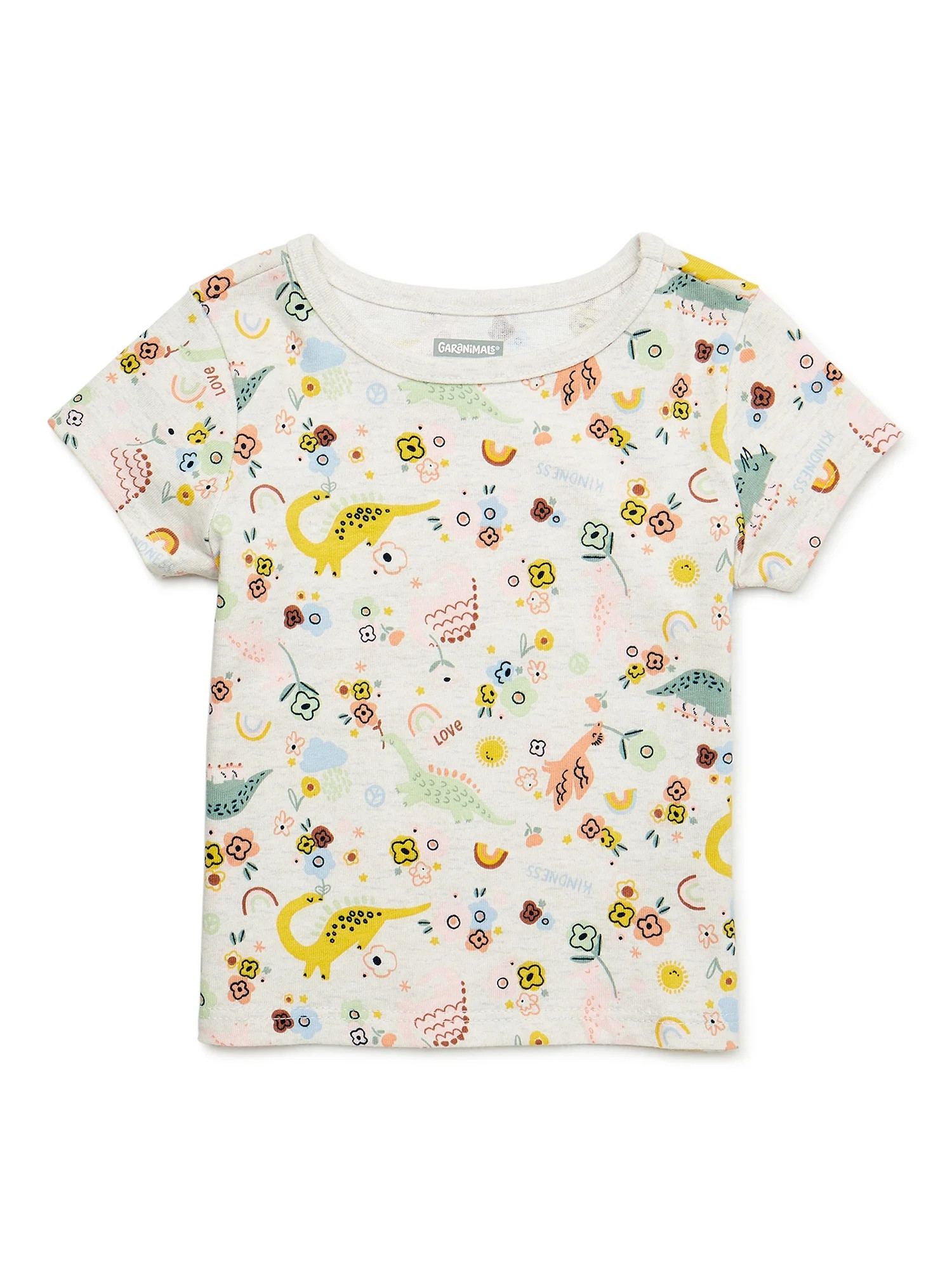 Garanimals Baby Girl Short Sleeve Print T-Shirt, Sizes 0-24 Months | Walmart (US)