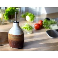 Hand Made Pottery Oil Bottle - Ceramic Olive Oil Pourer 400Ml Dispenser -Made in Australia Vinegar Bottle | Etsy (US)