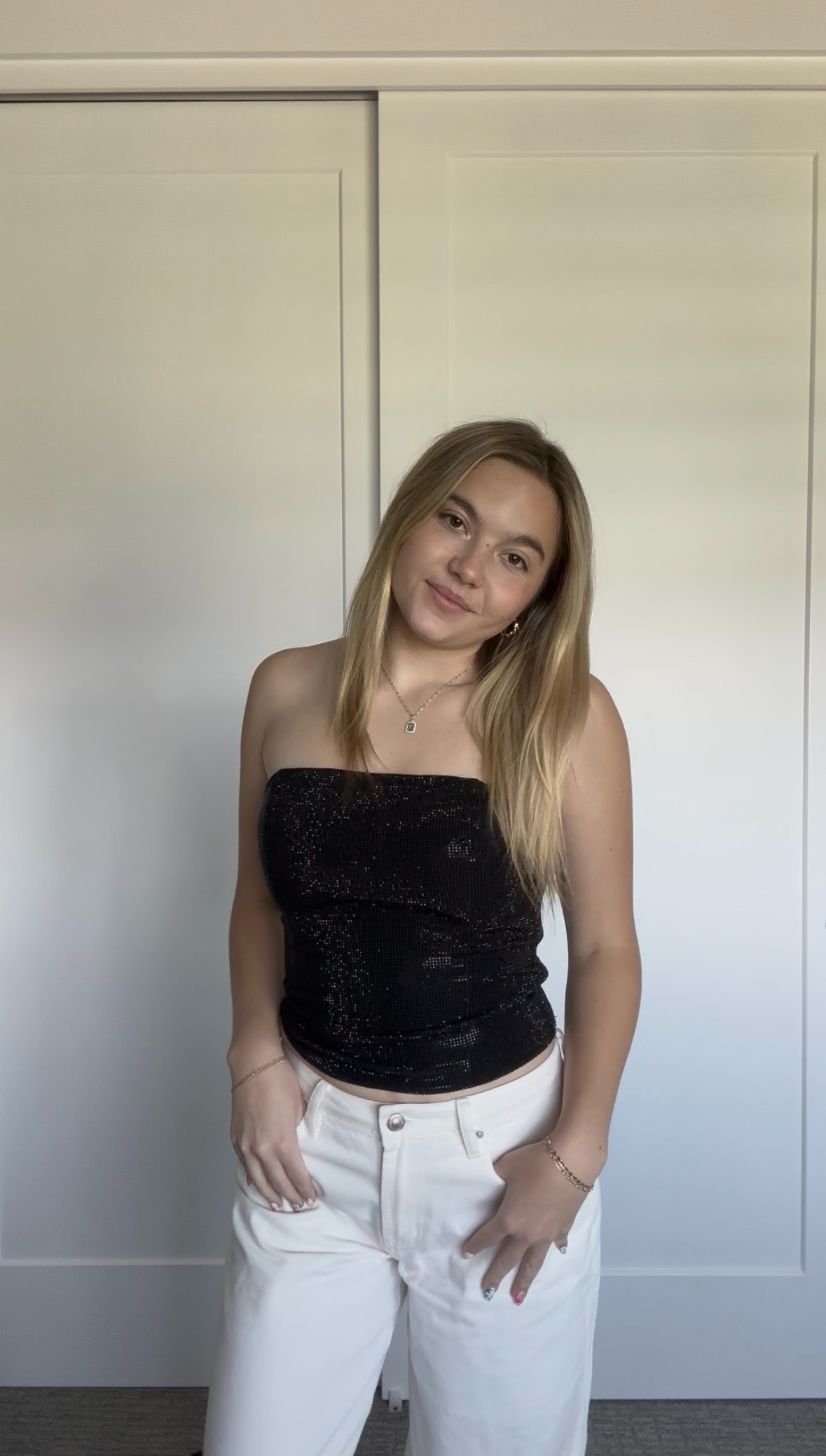 The cutest going out top ✨🖤 This rhinestone corset top from my Windsor collab is such a statement piece while still being easy to style. I paired it with white jeans for the perfect trendy girls’ night outfit, date night look, concert outfit, or birthday fit. The sparkle details and lace-up back make it super flattering and elevate any outfit instantly. Linked on my LTK!

#LTKStyle #LTKFashion #WindsorStore #CorsetTop #RhinestoneTop #GoingOutOutfit #DateNightOutfit #GirlsNightOut #ConcertOutfit #BlackCorsetTop #TrendyFashion #WhiteJeansOutfit #FashionInspo #NightOutLook #CollegeFashion #OOTD #WindsorCollab #CuteOutfits #StyleInspo #LTKFinds

#LTKdayinmylife #LTKgrwm #LTKootd