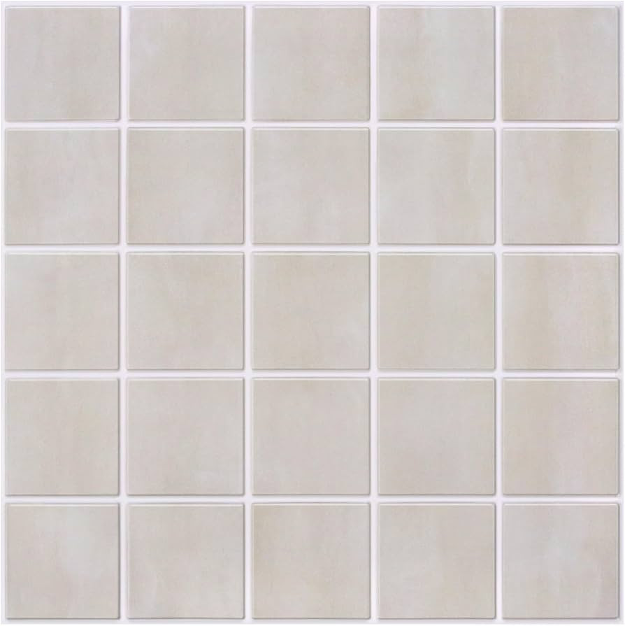 Commomy 10 Pcs Matte 3D Peel and Stick Tile 11.8"x11.8" Ultralight PVC Square Peel and Stick Back... | Amazon (US)