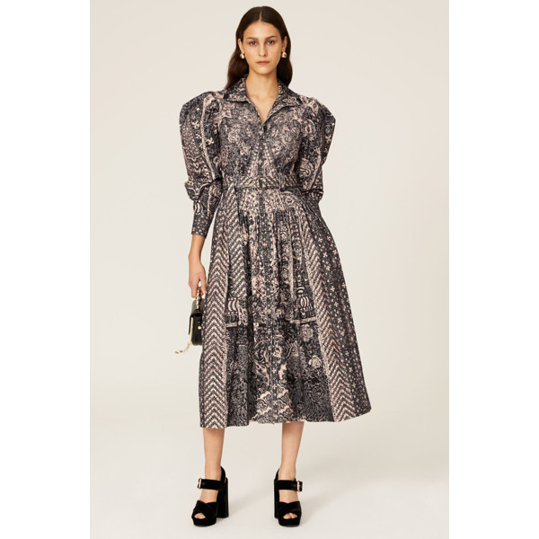 Ulla Johnson Lucinda Dress blue-cream-print | Rent the Runway