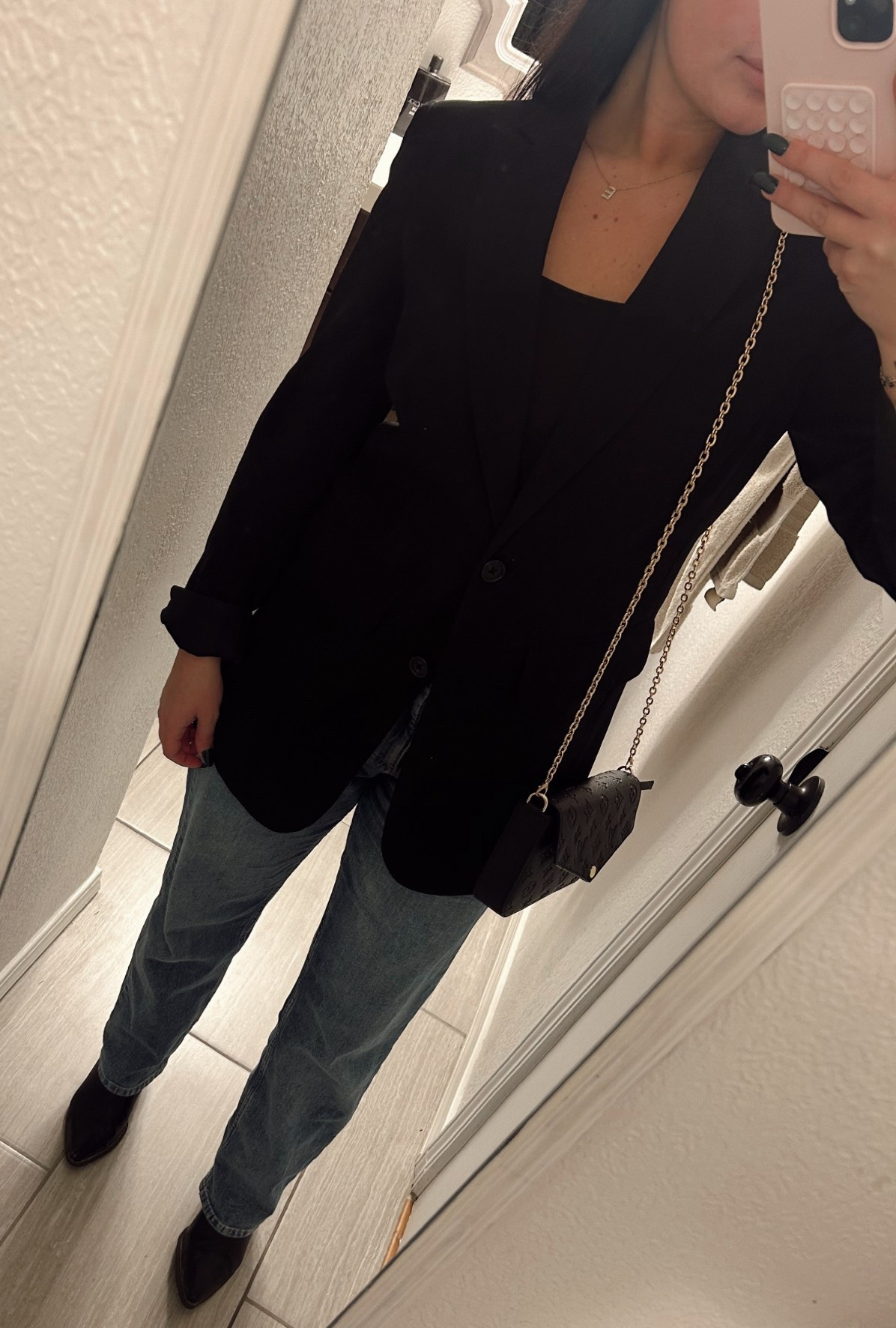 blazer outfit idea

target fashion, target finds, target, lee jeans, black boots, louis vuitton, winter outfit, outfit inspo

#LTKGiftGuide #LTKootd #LTKHoliday