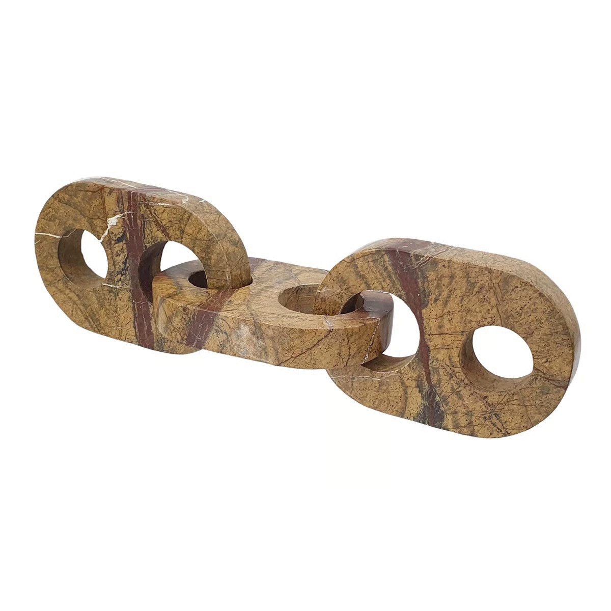 Decorative Marble Chain Sculpture,Brown | Wayfair North America