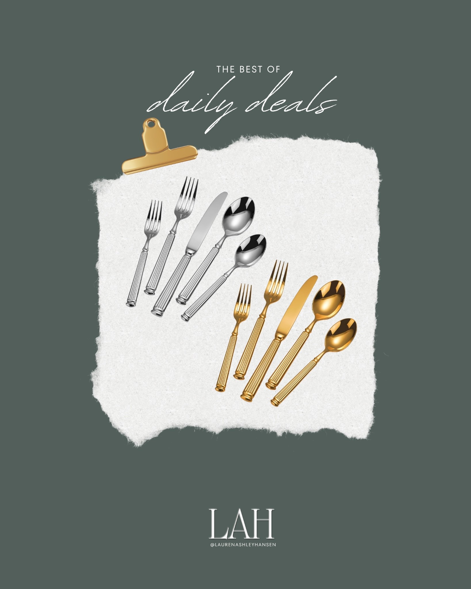 How beautiful are these silverware sets! These flatware sets are perfect for entertaining guests. Each piece is crafted from high-quality stainless steel for durability. Elevate your dining experience with these sleek and stylish flatware sets.

#LTKSaleAlert #LTKHome