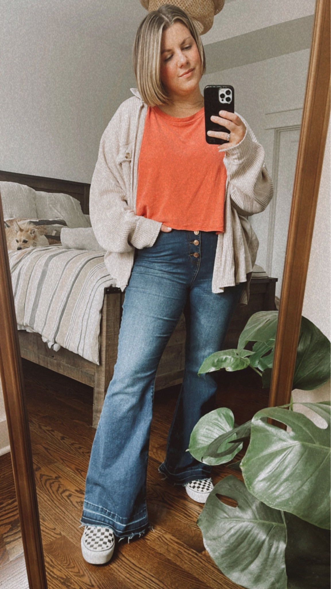 Wednesday OOTD styling my favs from FP and the most amazing #walmartfind jeans! Jeans are TTS, M in both FP tops. Scout jacket it second hand  

#LTKstyletip #LTKFind #LTKunder100