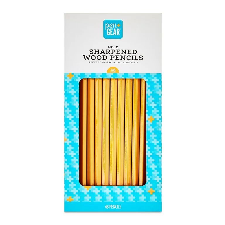 Pen + Gear No. 2 Wood Pencils, Sharpened, 48 Count | Walmart (US)