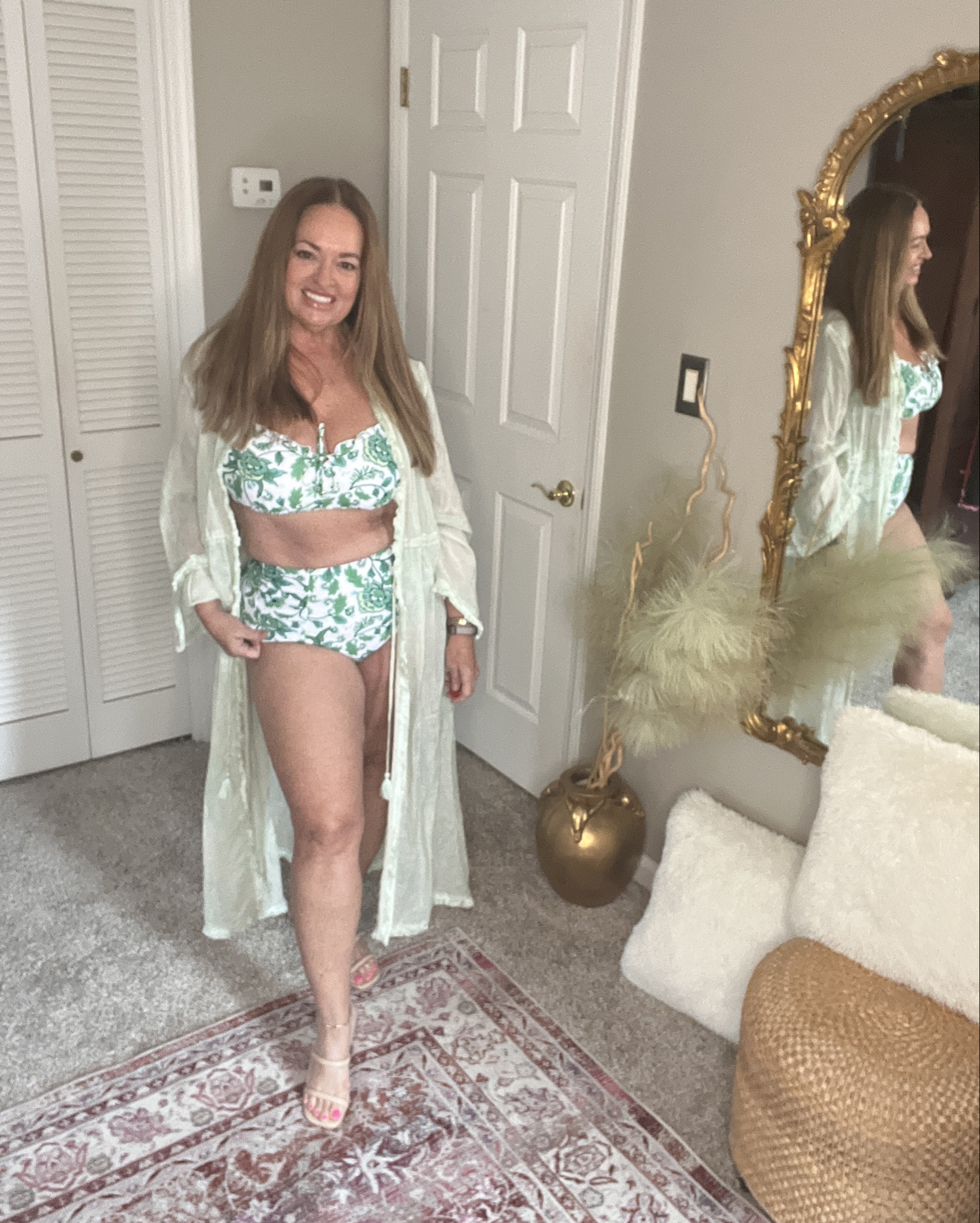 High waisted 2 piece floral bikini 

#LTKSeasonal #LTKTravel #LTKMidsize