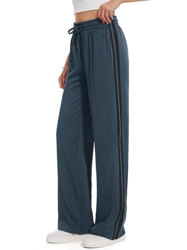 Tapata Women's 28/30/32/34/36 Inseam Track Pants Loose Straight Leg Jogging Sweatpants Warm-Up Sp... | Amazon (US)