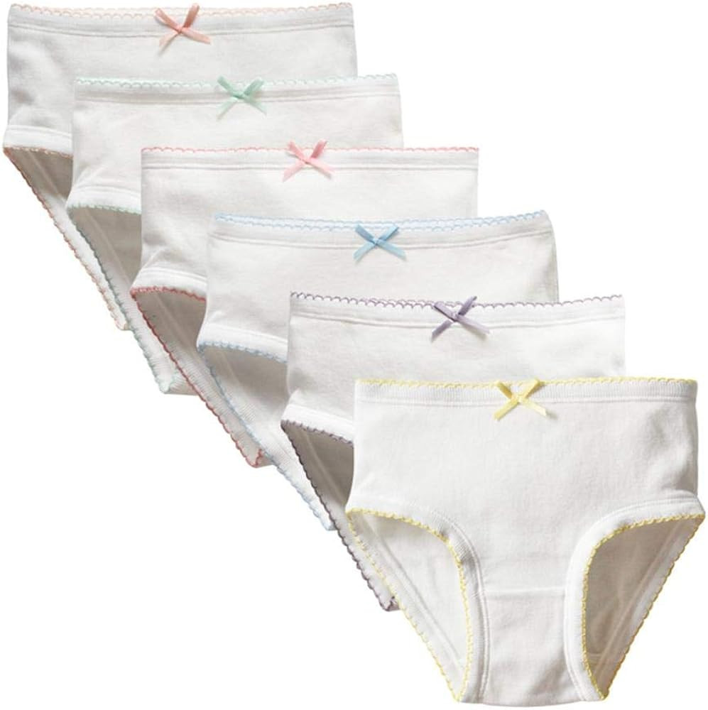 benetia Girls' Underwear Soft Cotton 6-8 Pack | Amazon (US)