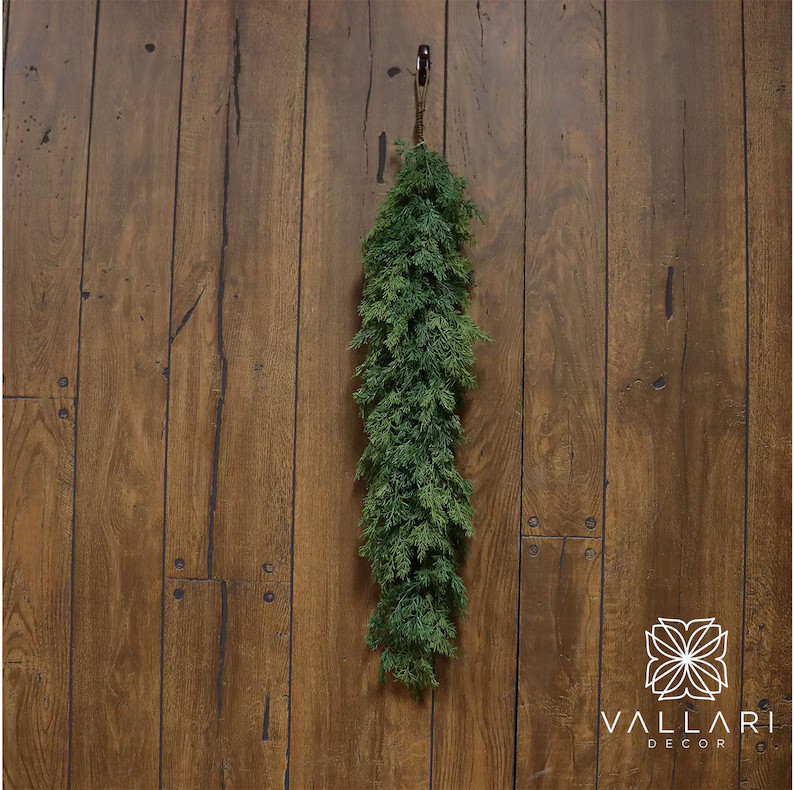 THICK 36"/67/88" Real Touch Cedar Garland/Vines For Wedding/Greenery/Wedding Centerpieces/Home De... | Etsy (US)