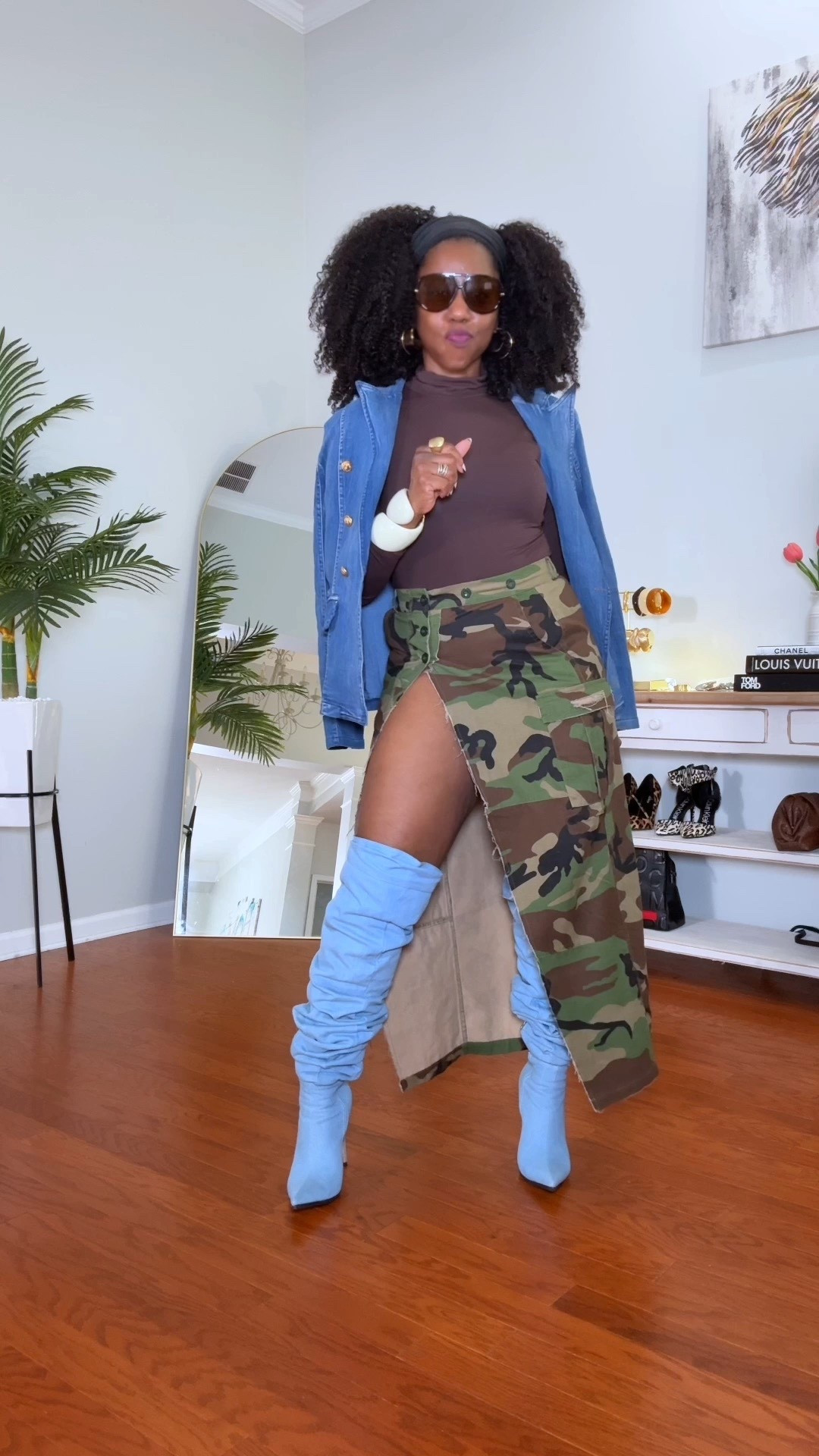 Camo date night… let’s get into it 💅🏽

LoVE this time of year when I can mix winter with spring.

There’s just something about pairing a high-slit camo skirt with boots, a fitted top, and a blazer…

Effortless. Elevated. And oh so edgy. 🖤

Perfect for spring date nights when you still want a little warmth but ALL the slay✨

Sizing for reference:
5’5” | 155 lbs
Blazer: M
Bodysuit: M
Skirt: M
Boots: 9

Tap to shop + save for later
Comment SHOP and I’ll send you the link to my LTK 💌

.
.
.
.
.

#FashionOver50 #CamoStyle #DateNightLook #SpringStyle #StyleOver50 #OOTDInspo #LTKStyle #LTKFinds #Over50Fashion #StreetStyleChic #fyp

#LTKOver40 #LTKootd #LTKSeasonal