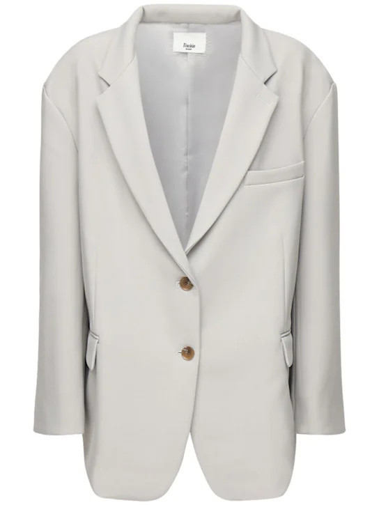 Bea oversized tech twill blazer | Luisaviaroma