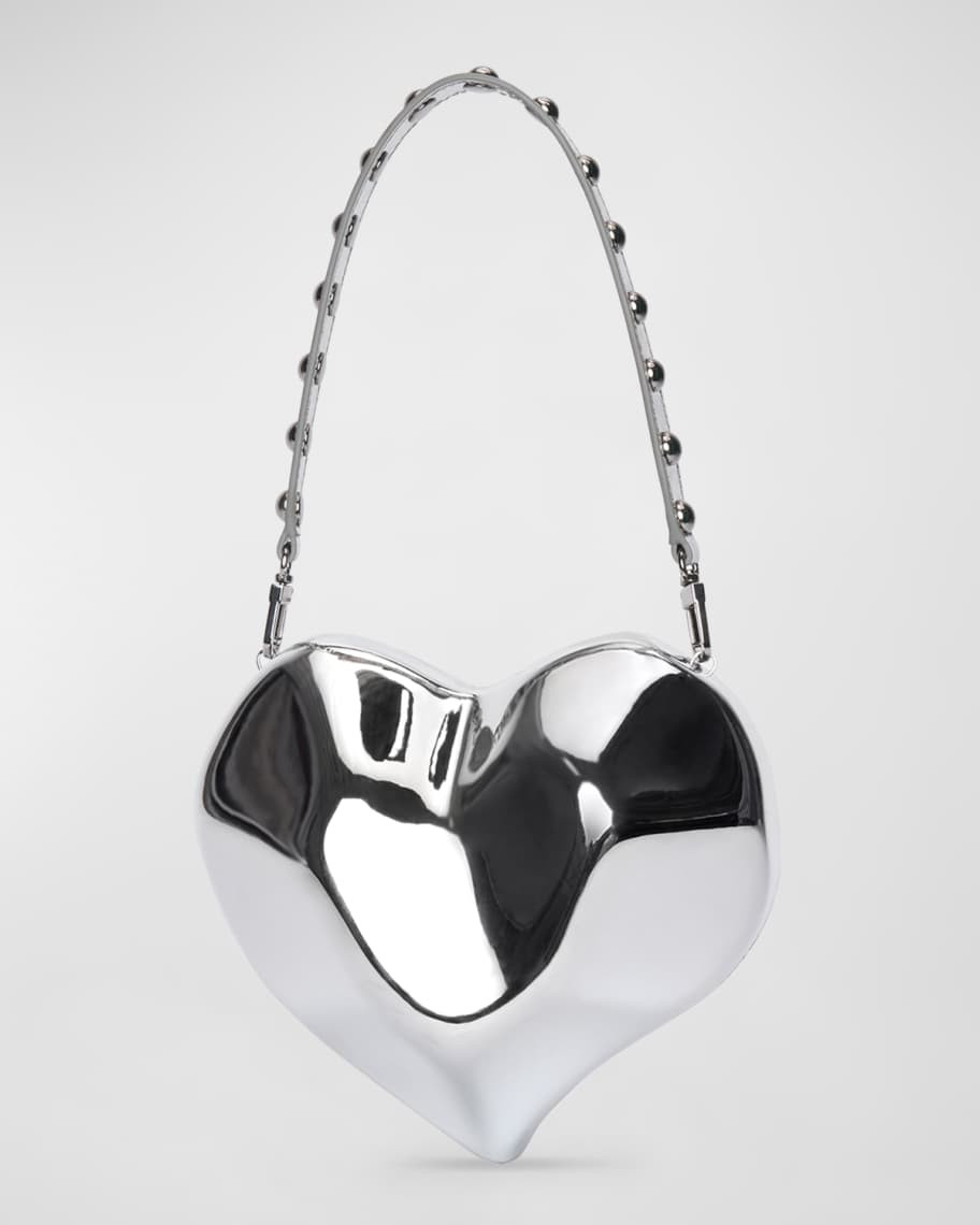 Molded Heart Chain Shoulder Bag | Neiman Marcus