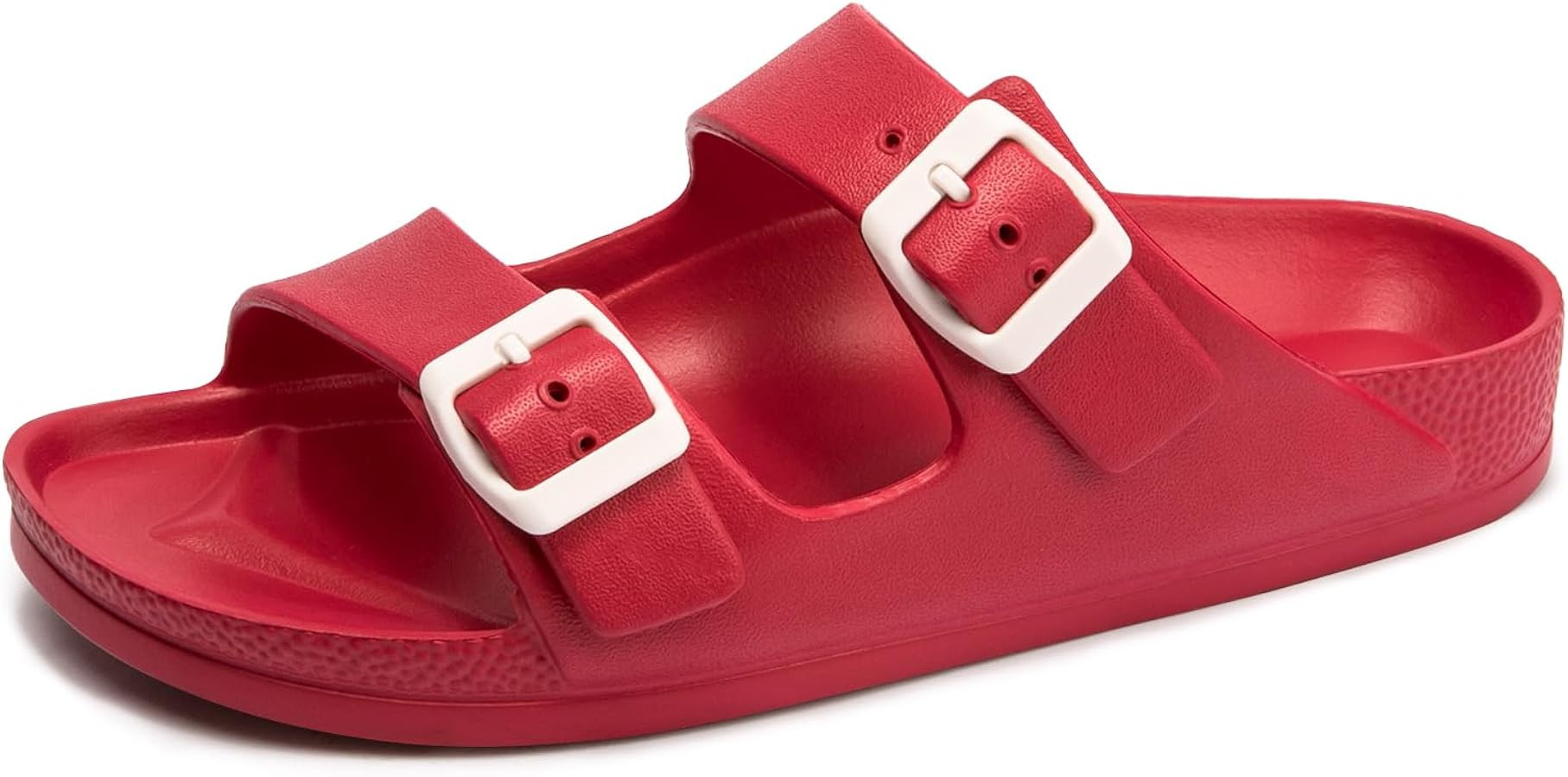FUNKYMONKEY Women's Comfort Slides with Arch Support, Non-Slip Lightweight Foam Slip-on Flat Beac... | Amazon (US)