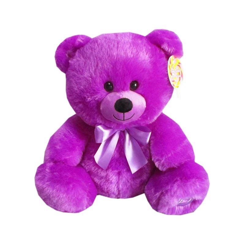 Valentine's Day Candy Scented Purple Teddy Bear Plush Toy, by Way To Celebrate - Walmart.com | Walmart (US)