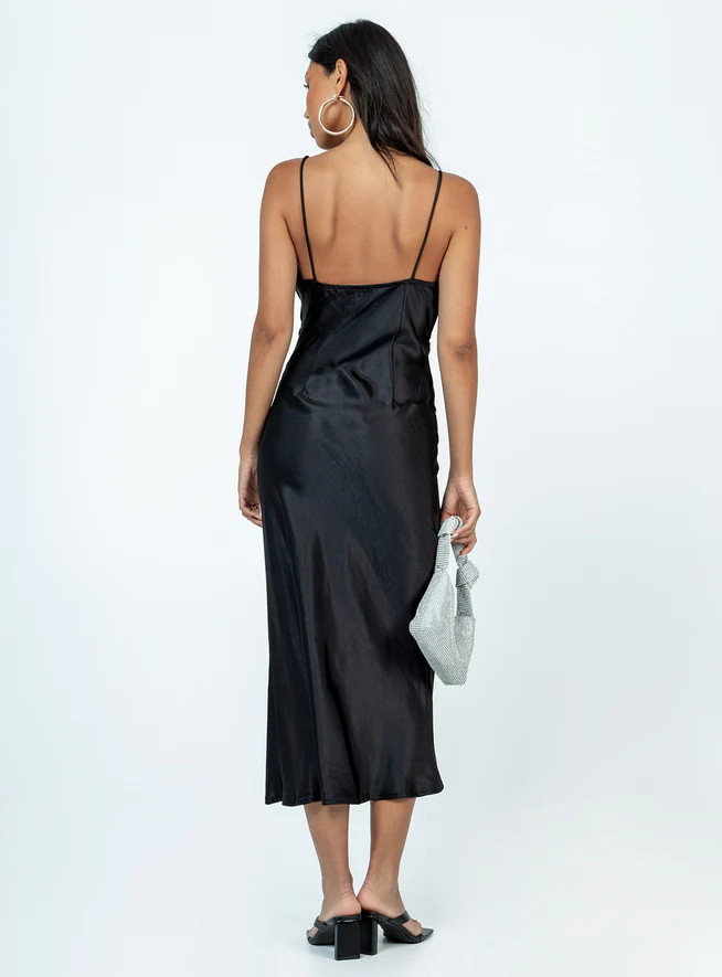 Renner Midi Dress Black | Princess Polly US
