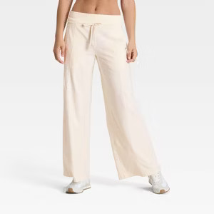 Women's Mid-Rise Foldover Wide Leg Pants - JoyLab™ | Target