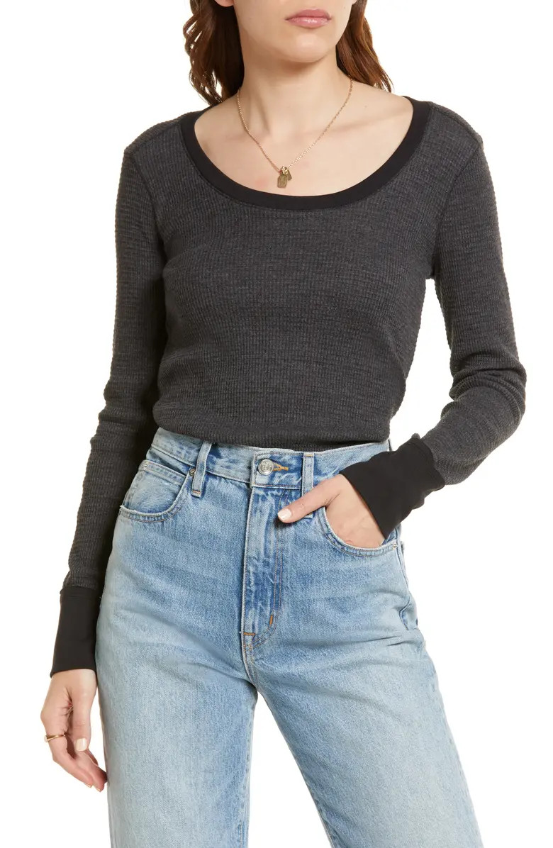 Long Sleeve Thermal Knit Top | Nordstrom