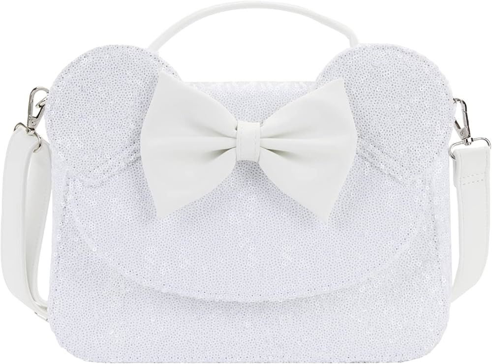 Loungefly DISNEY MINNIE SEQUIN WEDDING CROSS BODY BAG | Amazon (US)