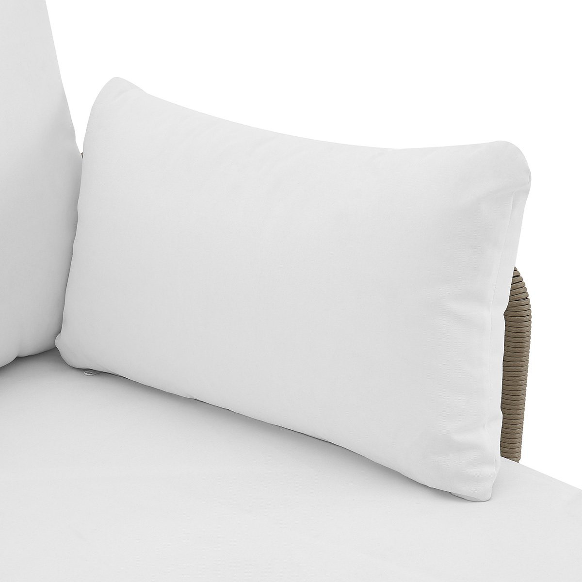 Barton 3 Pieces Patio Sectional Set Wicker Sectional Sofa PE Rattan Conversation Set (Cream) | Walmart (US)