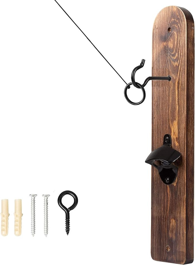 Play Platoon Hook and Ring Game with Bottle Opener and Magnetic Cap Catch - Ring Toss Game for Ad... | Amazon (US)