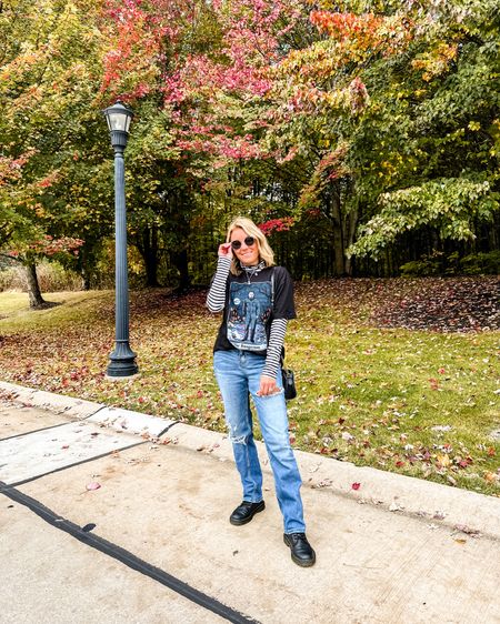 “It's Halloween; everyone's entitled to one good scare.” 🎃

The leaves in Ohio are starting to show off and I’m here for it 🍁 Also, bodysuits under t-shirts are my new fave thing 🙌🏻

Outfit deets linked in the LTK app ✨


#LTKstyletip #LTKHalloween #LTKSeasonal