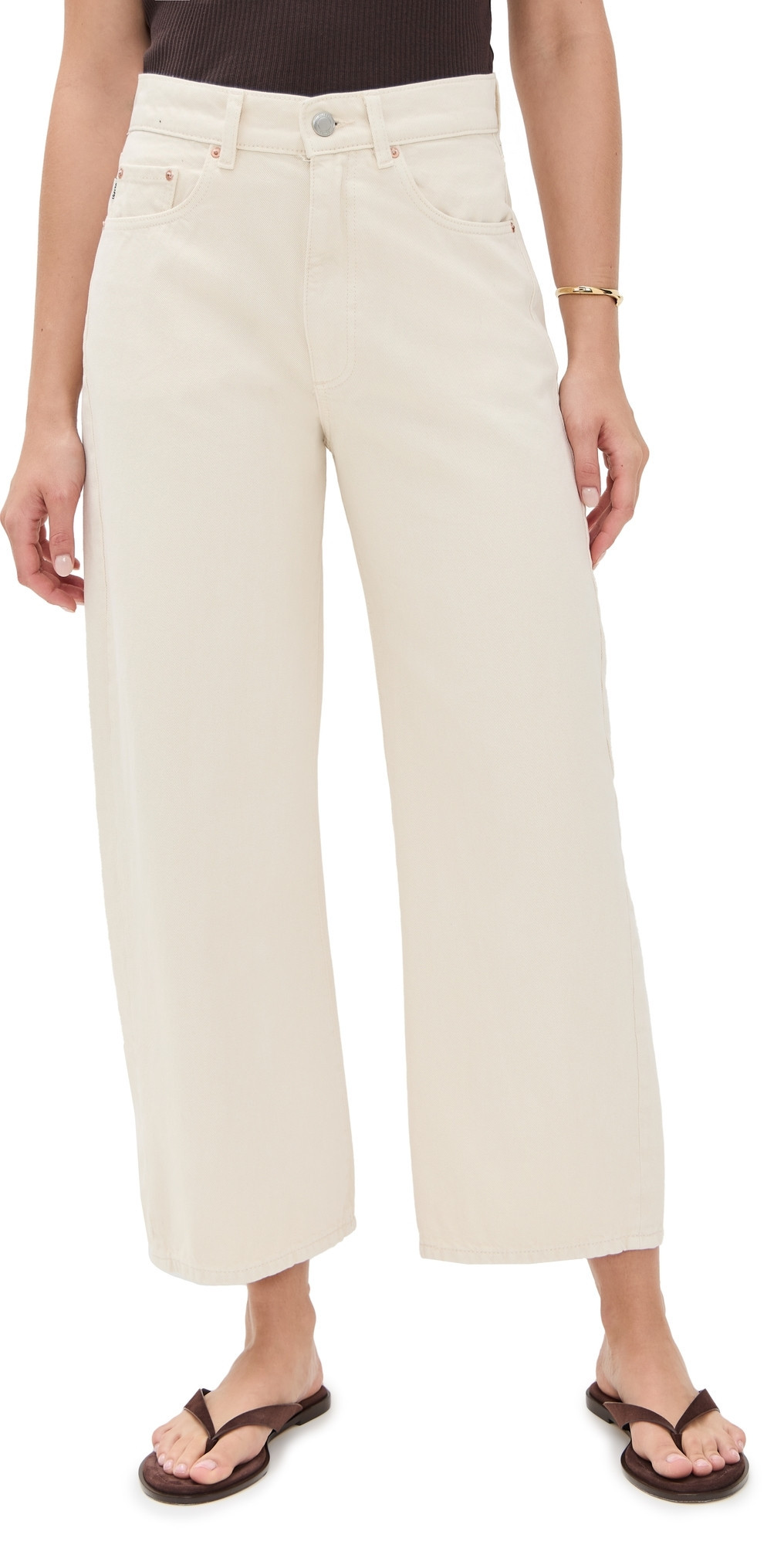 DL1961 Taylor Relaxed Barrel Ultra High Rise Ankle Jeans Flax (Vintage) 31 | Shopbop
