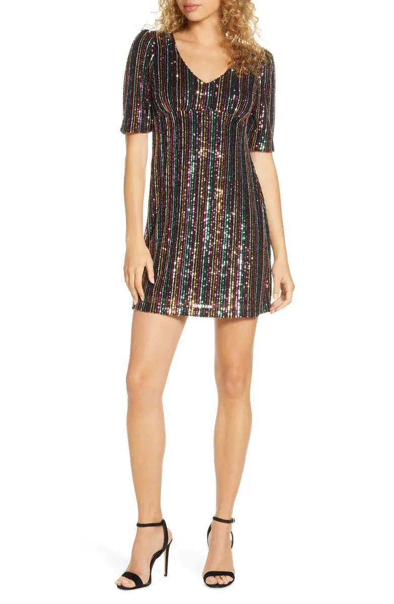 Light Up the Night Sequin Minidress | Nordstrom
