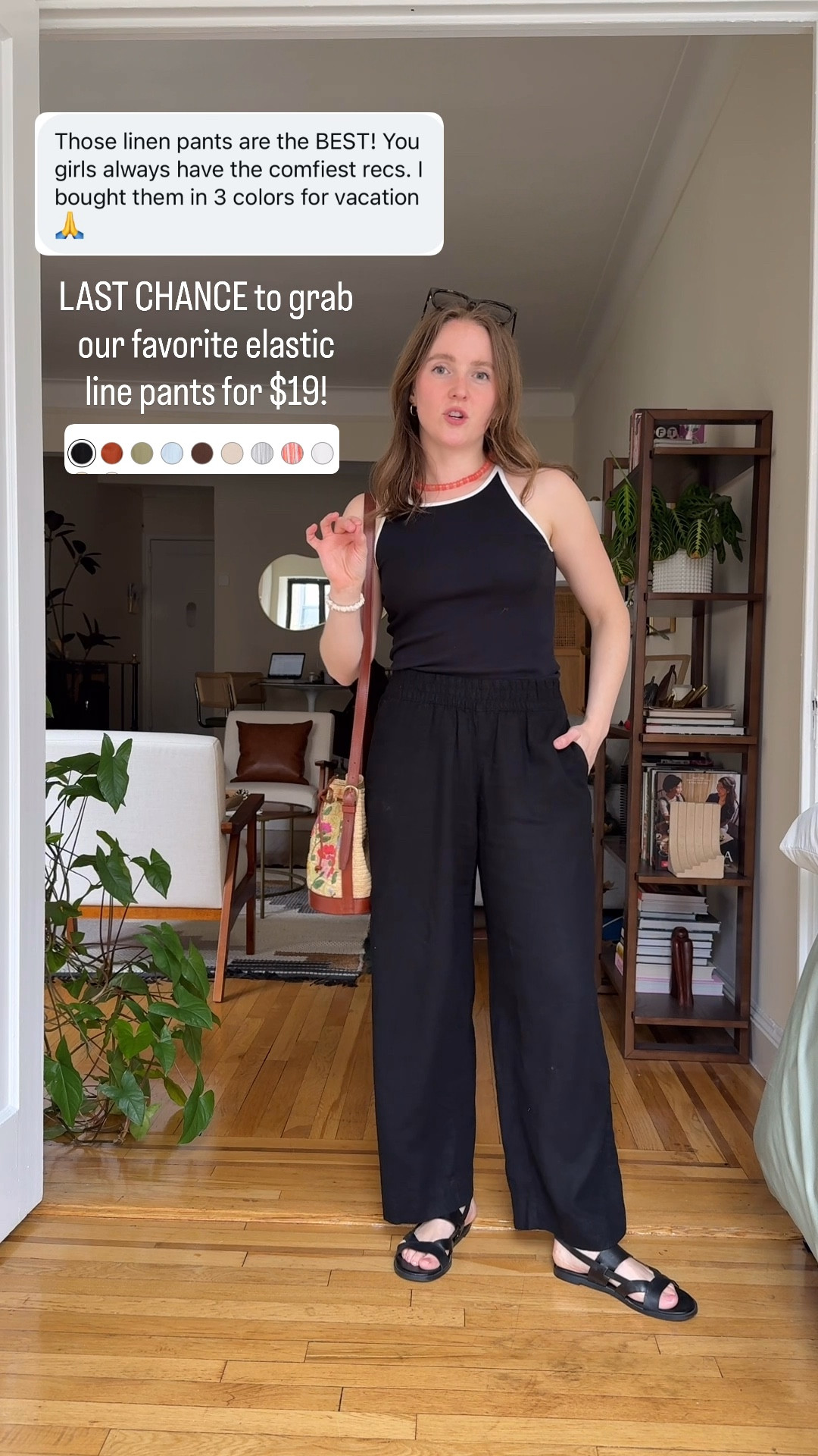 $19 elastic waist linen pants! Wearing xs petite I’m 5ft 2 117 lbs. owned & loved for 4 years! Great for vacation outfits & spring 

#LTKPetite #LTKSaleAlert