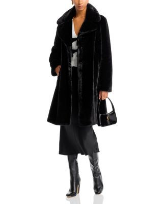 Faux-Fur Coat with Wide Lapels - Exclusive | Bloomingdale's (US)
