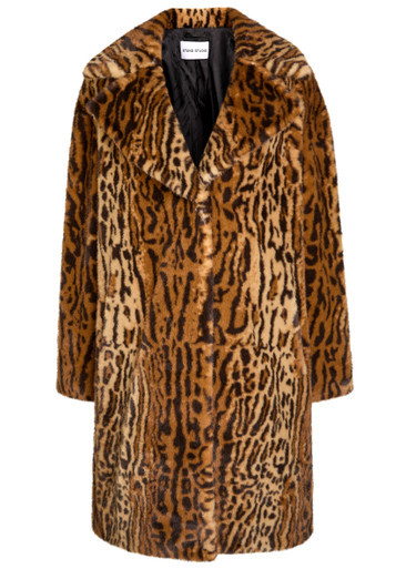 Camille Cocoon leopard-print faux fur coat | Harvey Nichols