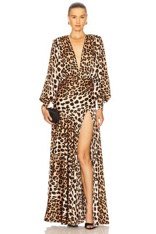 Bronx and Banco Cleopatra Leopard Maxi Skirt in Black & Brown from Revolve.com | Revolve Clothing (Global)