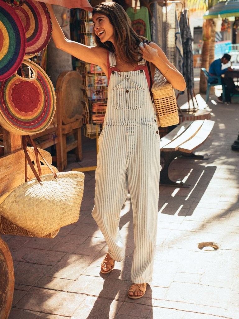 Topsail Overall - Railroad Stripe | Faherty