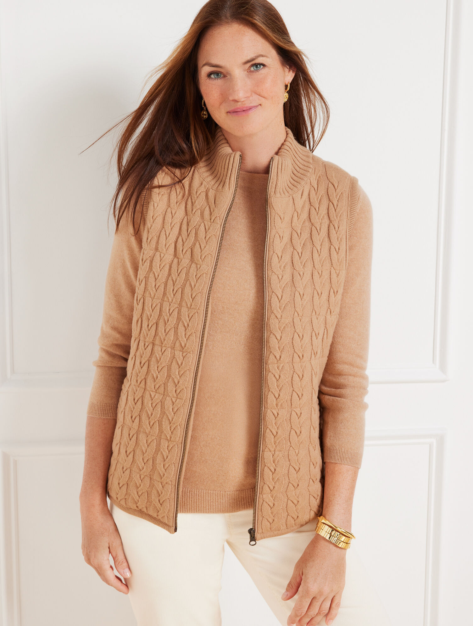 Quilted Sweater Puffer Vest | Talbots