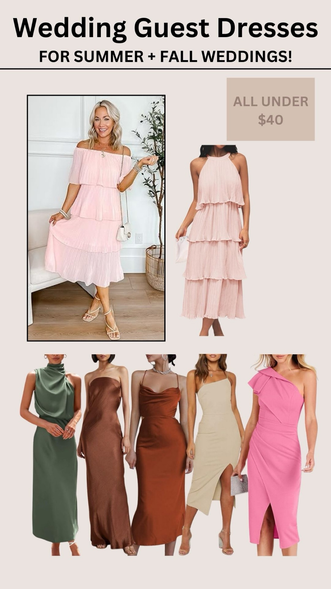 Wedding guest dresses for summer and fall all under $40! 

Summer dress, wedding guest dress 

#LTKWedding #LTKStyleTip #LTKSeasonal