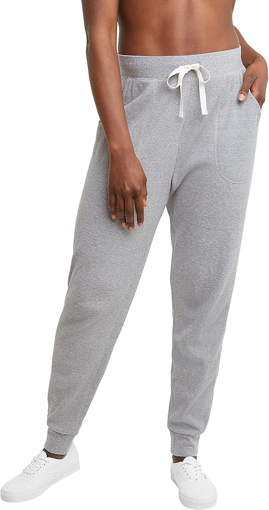 Hanes Originals Women's Waffle Knit Lounge Joggers, 30" | Amazon (US)