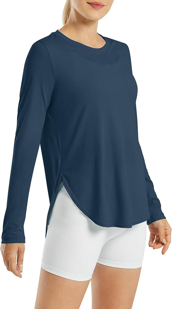 G4Free Women's UPF 50+ UV Shirts Long Sleeve Workout Sun Shirt Outdoor Gym Hiking Tops Quick Dry ... | Amazon (US)