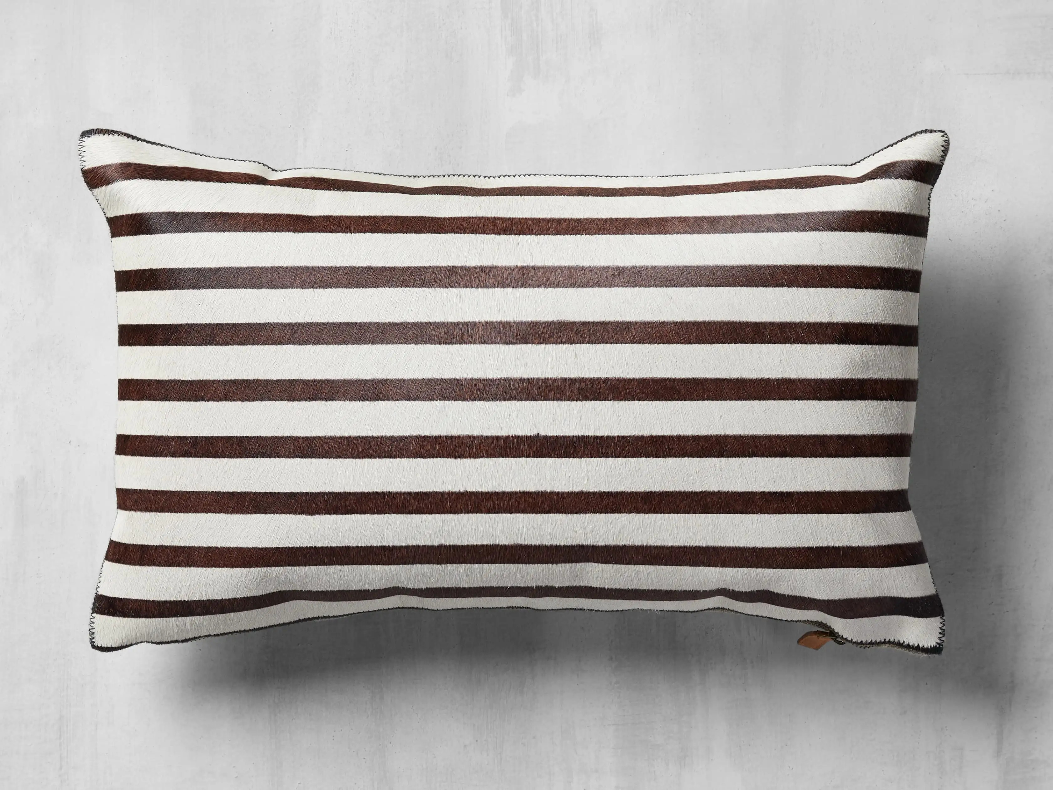 Striped Hide Lumbar Pillow Cover | Arhaus