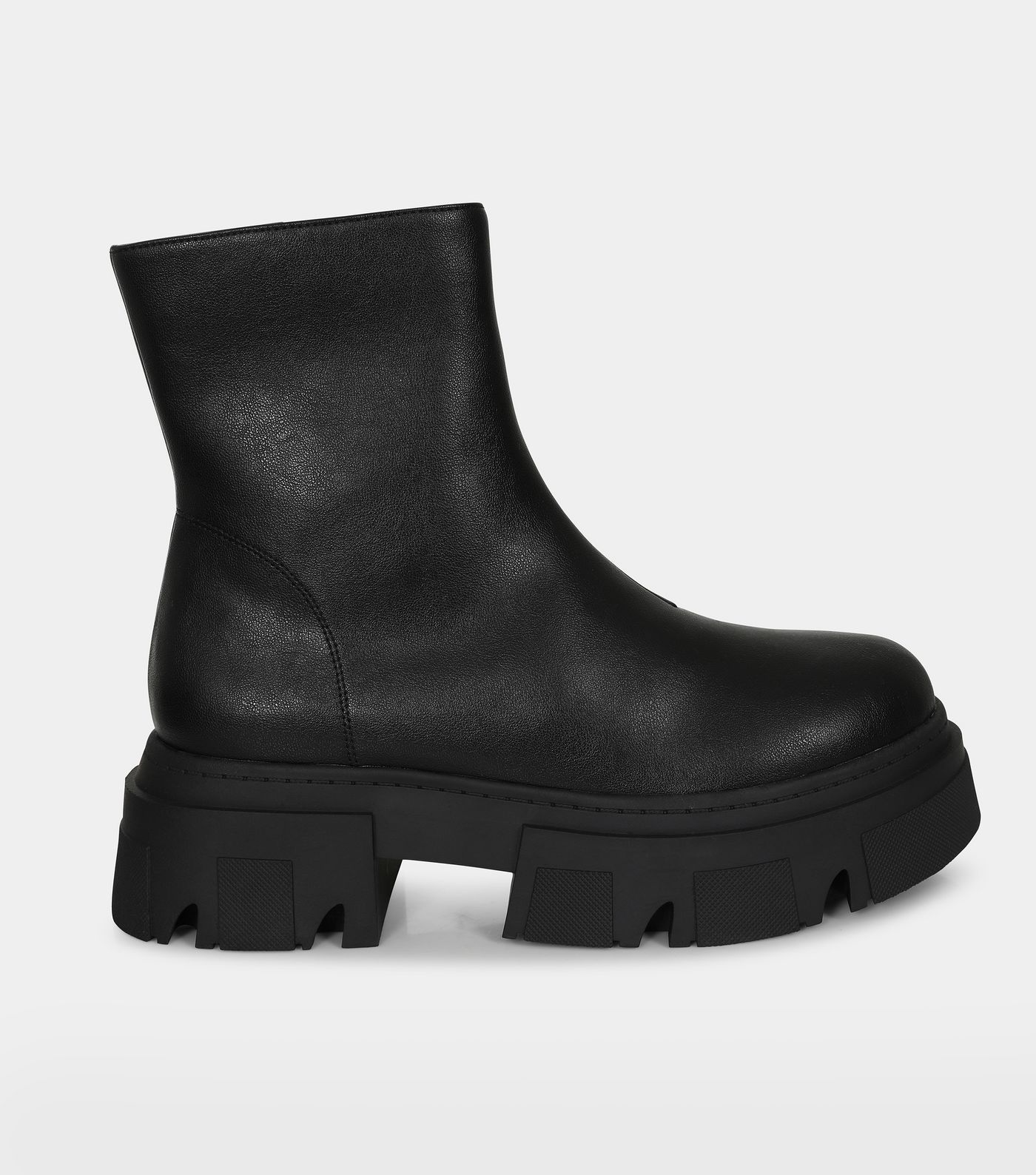 London Rebel Black Chunky Ankle Boots
						
						Add to Saved Items
						Remove from Saved Ite... | New Look (UK)