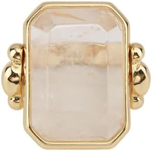 OIDIMS Natural Stone Cocktail Ring for Women Charms Gemstone Dainty Gold-Tone-Tone Band Wedding E... | Amazon (US)