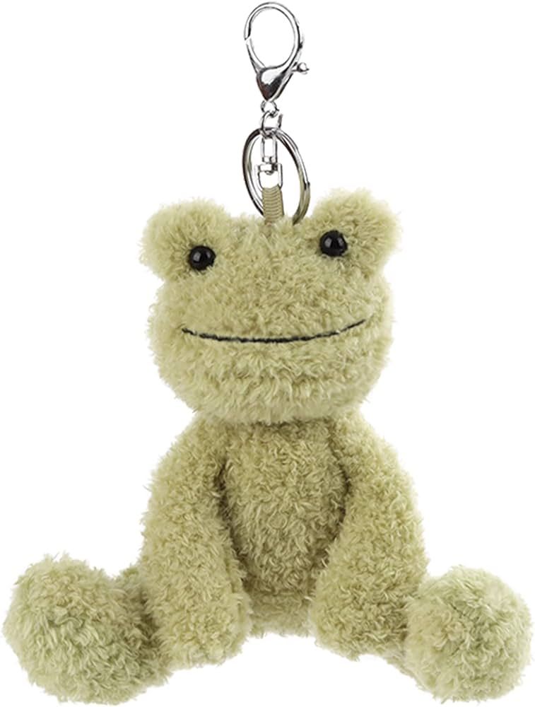 Apricot Lamb Cute Toys Plush Green Frog Stuffed Animal Soft Keychain for Kids Bag, Purse, Backpac... | Amazon (US)