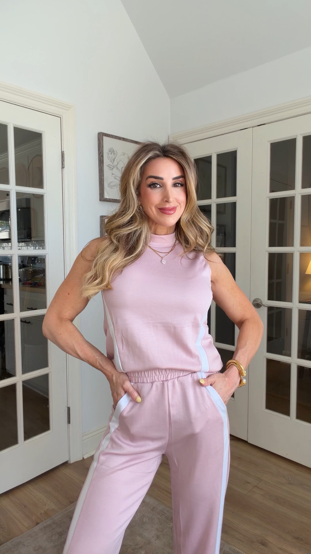 Casual two piece pants sets for spring and summer.

Spring outfits 2026, spring break outfits, travel outfits, loungewear sets, activewear, casual spring outfit, sandals

#LTKmomlife #LTKgrwm #LTKootd