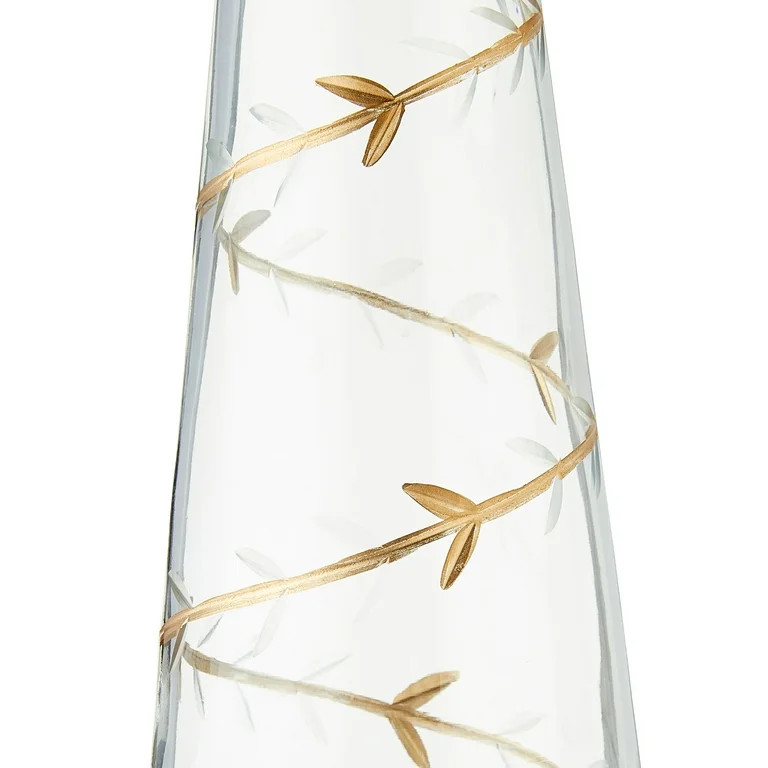 My Texas House Glass Cone Christmas Tabletop Decor, Gold, 16.25 in | Walmart (US)