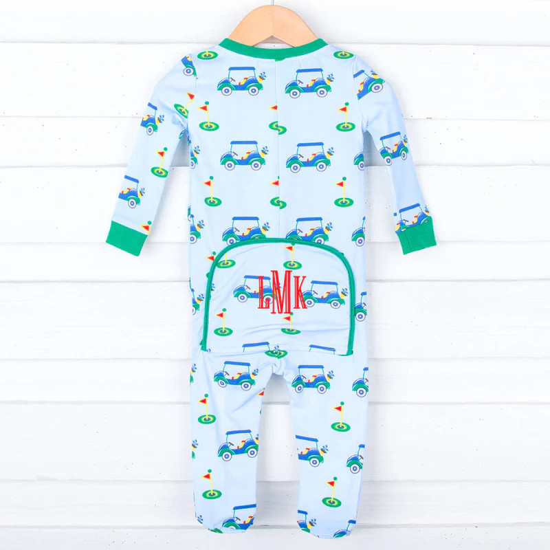 Golf Cart Blue Zip Sleeper | Classic Whimsy