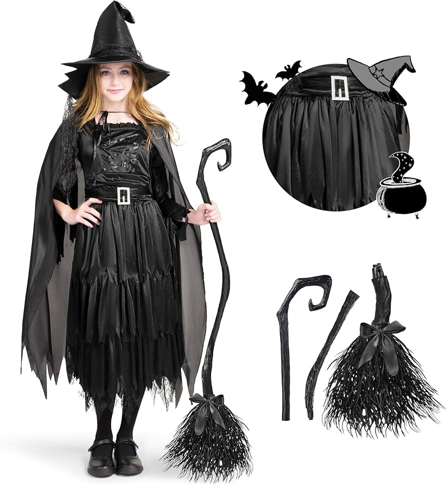 Spooktacular Creations Child Girl Black Witch costume (Medium (8-10 yr)) | Amazon (US)