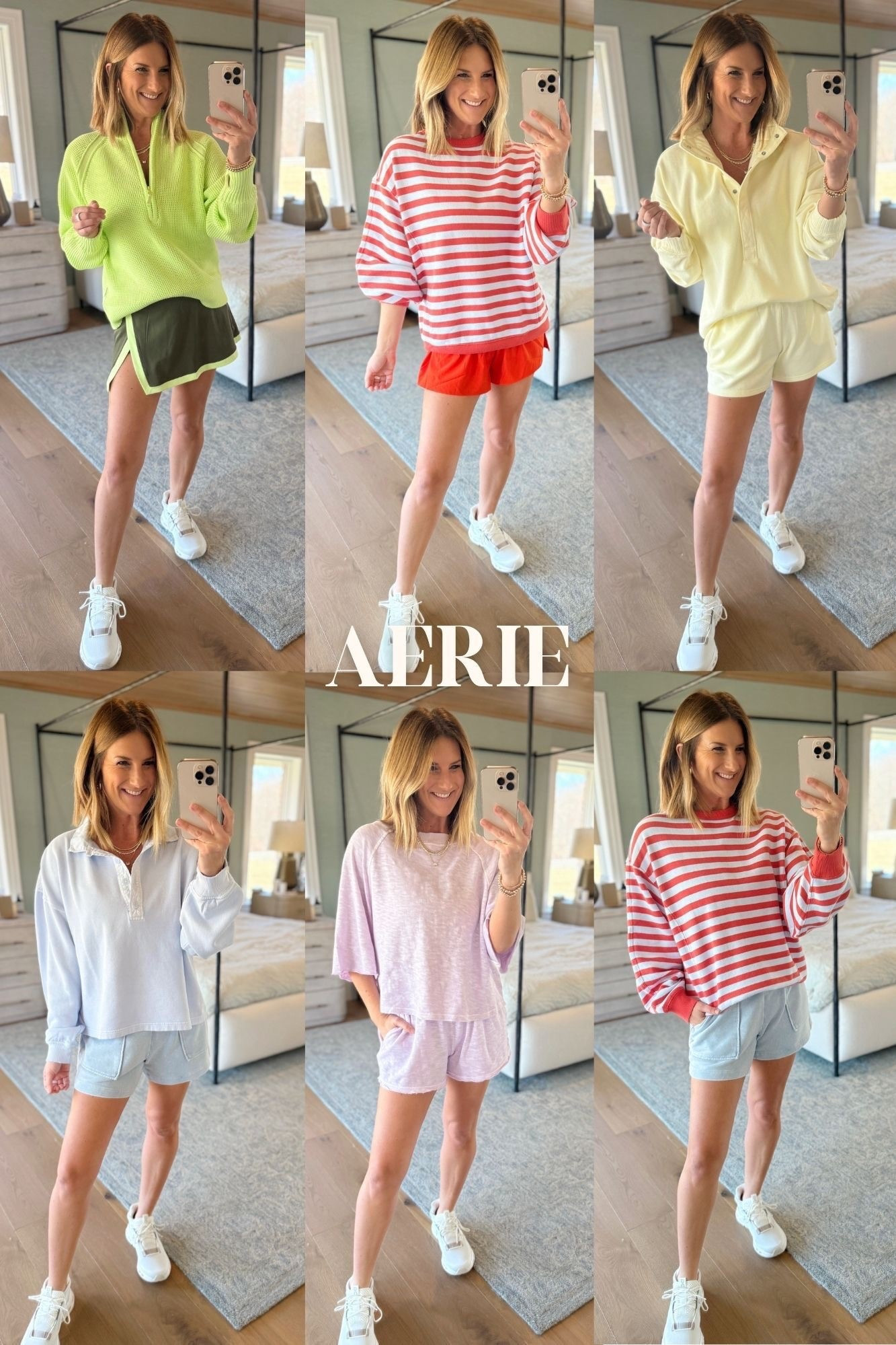 N E W 👀 Arrivals just delivered from one of my favorite places: @Aerie —- so much color popping over there! I wanted to add everything to cart🙈

#LTKTravel #LTKootd #LTKActive