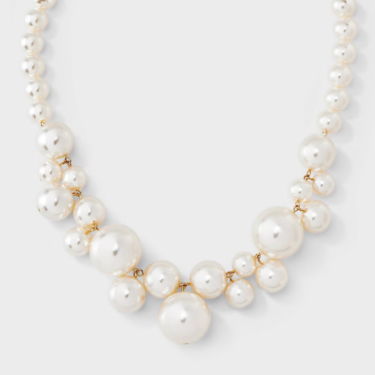 Pearl Necklace - A New Day™ Gold/White | Target